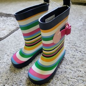 Sun squad girls Rainboots size 5/6 NWT!!
